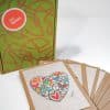 Heart Greeting Card: Student Artwork on Handmade Paper from Haiti - Image 2