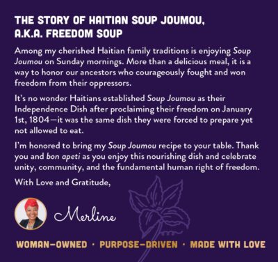 Merline's Soup Joumou - Haitian Pumpkin Soup - Image 3